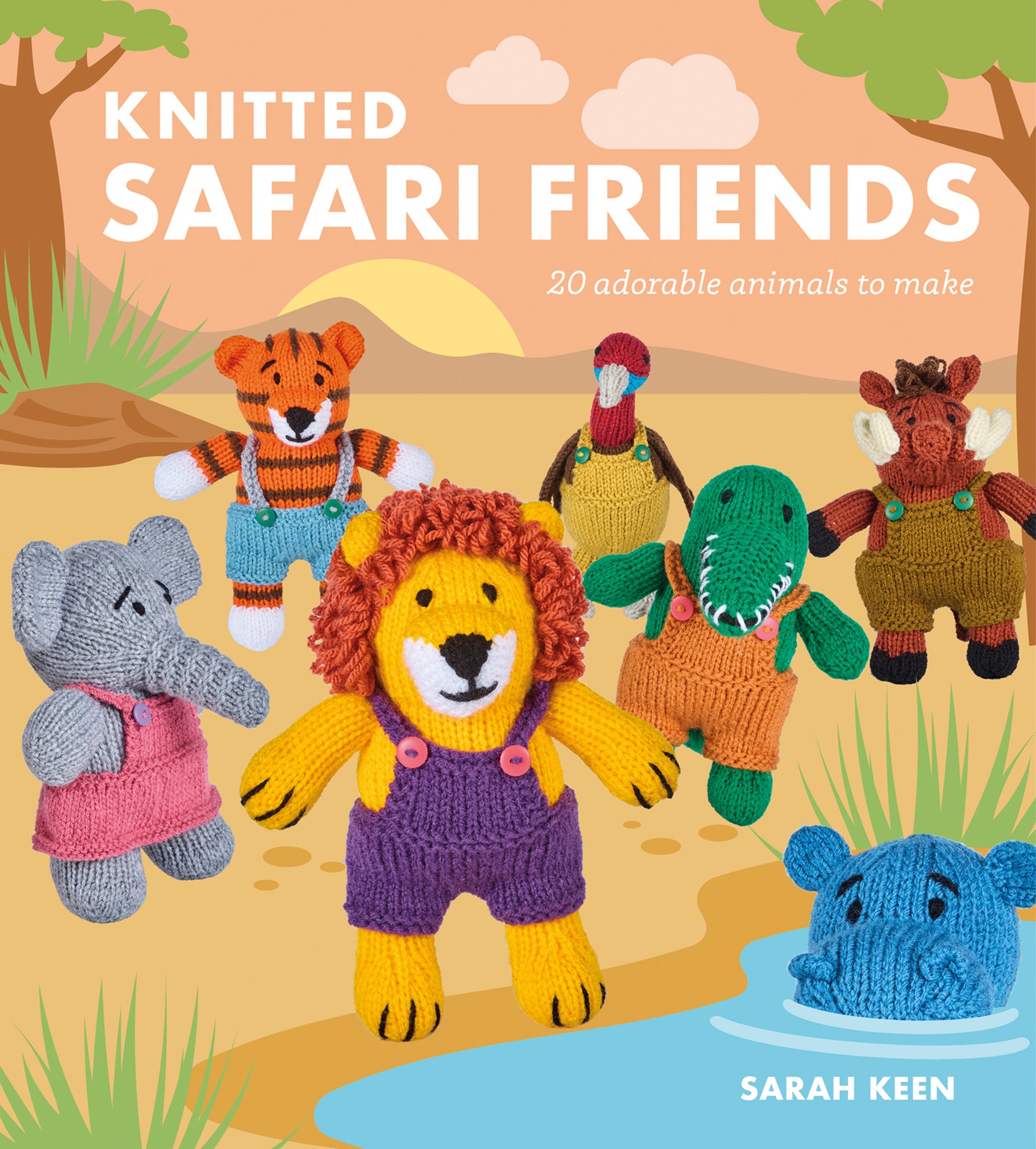 Cover image for Knitted Safari Friends ISBN 9781784947156